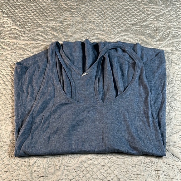 Lululemon Athletica Blue Gray Sleeveless Backless Tank Top - Picture 7 of 7